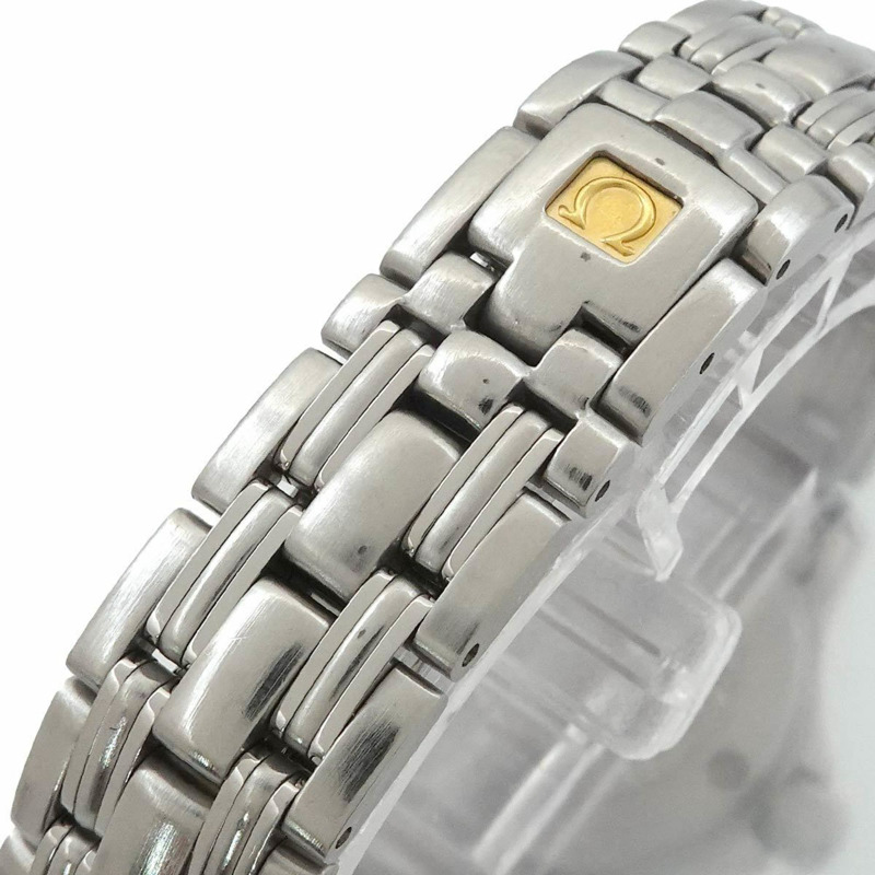 歐米茄海馬系列120 2581 31 女士腕錶，附日期顯示，銀色石英機芯-5