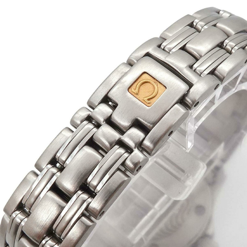 歐米茄海馬系列120 2581-81 女士腕錶，附日期顯示，藍色石英機芯-5