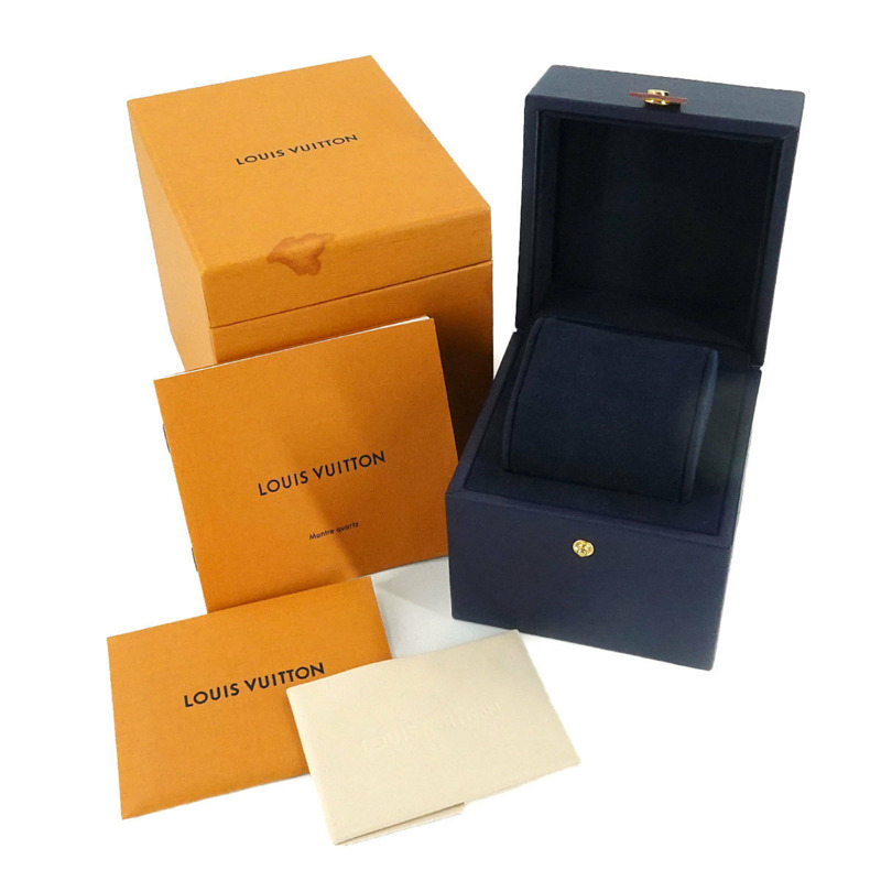 路易威登 Tambour MM Monogram 白色 QA116 女士石英腕錶-1