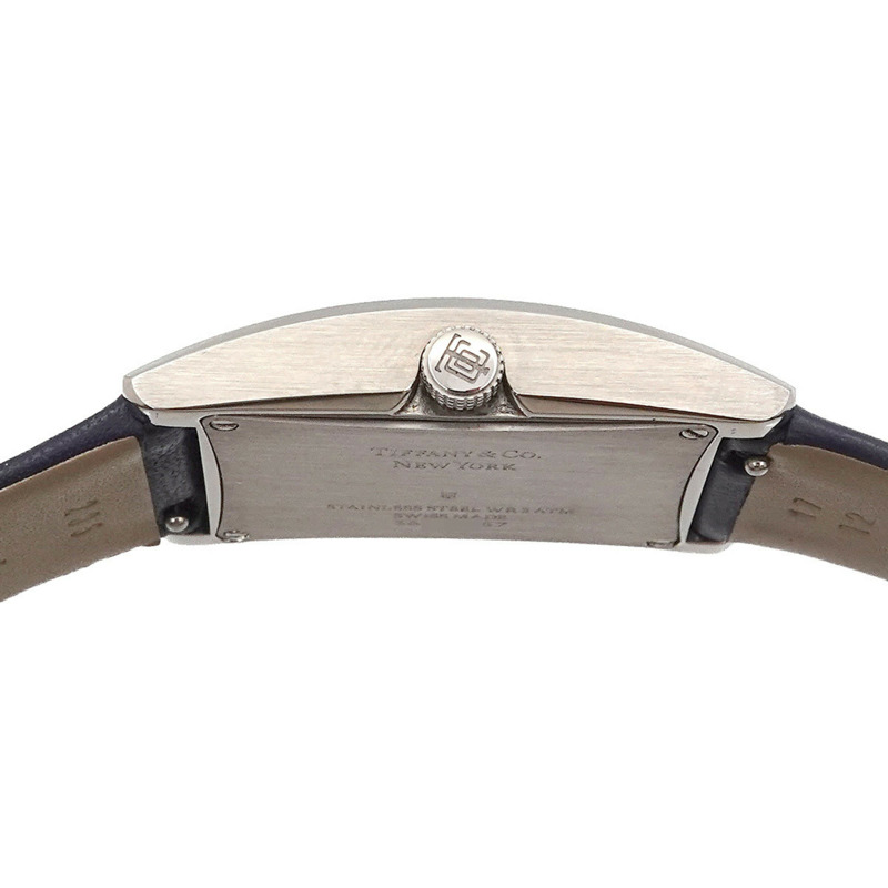 蒂芬妮 (Tiffany & Co.) 東西方迷你係列 36668644 女海軍藍石英腕錶-5