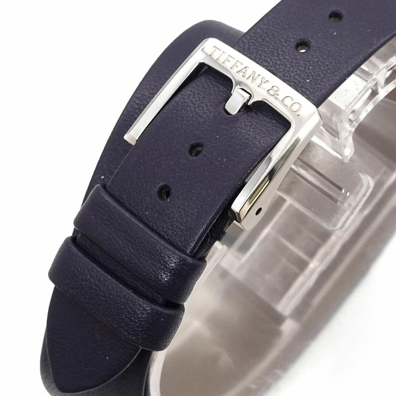 蒂芬妮 (Tiffany & Co.) 東西方迷你係列 36668644 女海軍藍石英腕錶-6