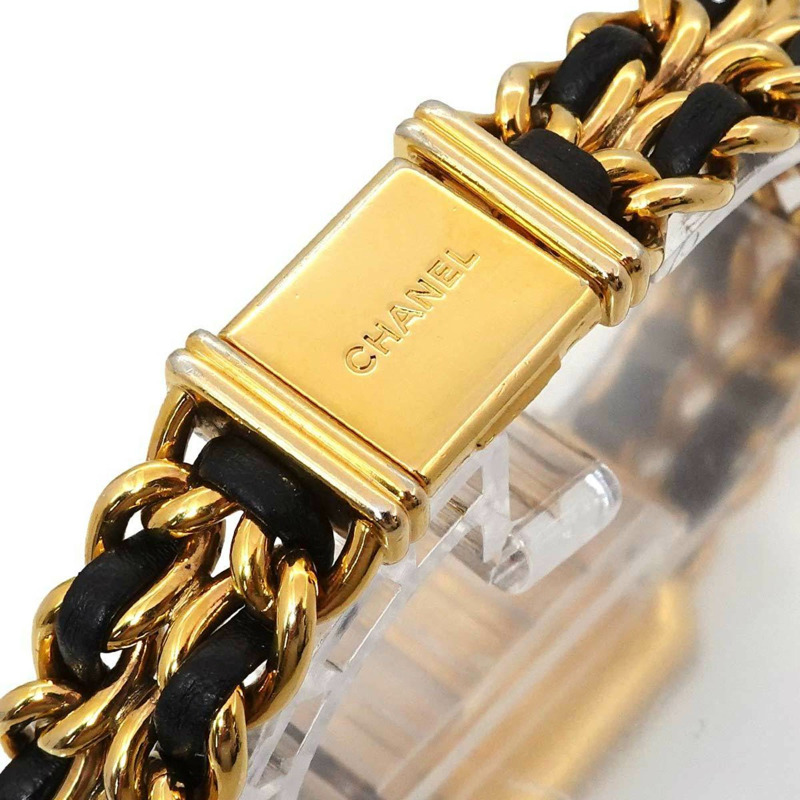 香奈兒 Premiere 女士腕錶，L 碼，H0001，黑金配色，石英機芯-5