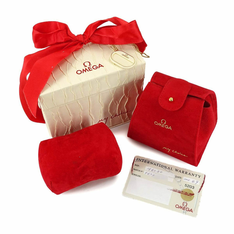 歐米茄星座系列迷你1562 30女士銀色石英腕錶-1