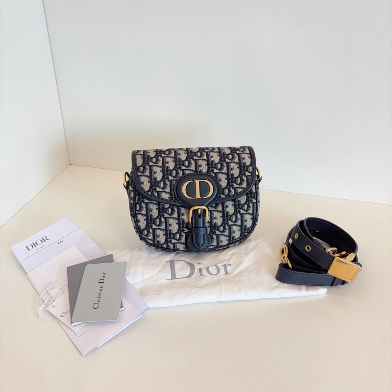 Dior 老花Bobby小豬馬鞍包 17*13*5  98新配件塵袋肩帶-2