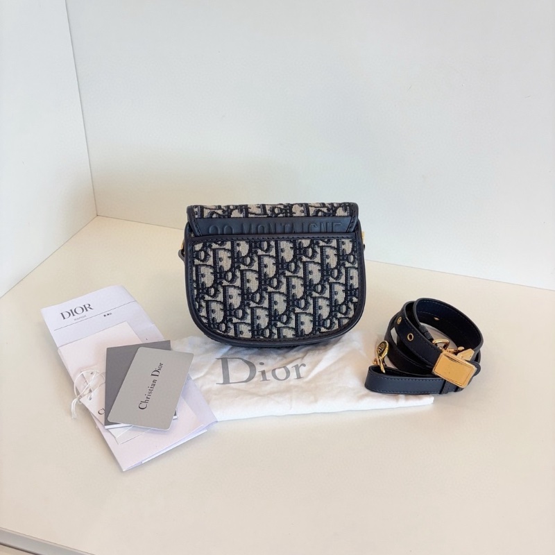 Dior 老花Bobby小豬馬鞍包 17*13*5  98新配件塵袋肩帶-7