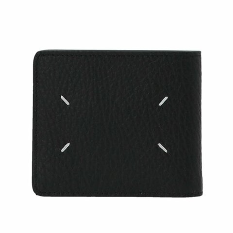 【Maison Margiela】Bifold 四針 壓花小牛皮 卡夾 皮夾 短夾 黑色 SA1UI0016P4455T8013