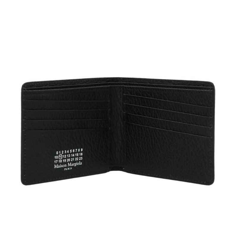 【Maison Margiela】Bifold 四針 壓花小牛皮 卡夾 皮夾 短夾 黑色 SA1UI0016P4455T8013-4