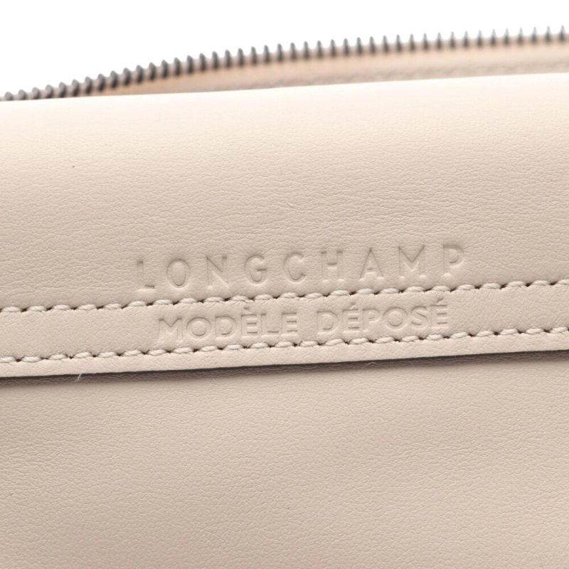 【LONGCHAMP】Le Pliage Xtra M Hobo 牛皮 半月形單肩包 肩背包 斜背包 白紙色 10189987555-2