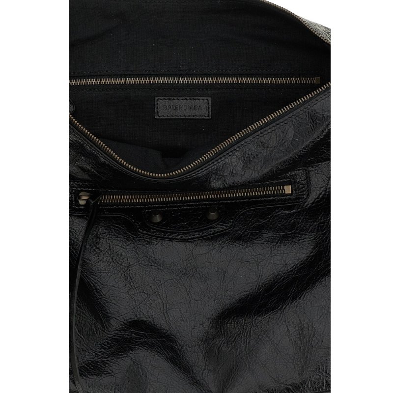 【Balenciaga 巴黎世家】Le City Hobo 中款 肩背包 斜背包 黑色 8525742ABEK1000-2