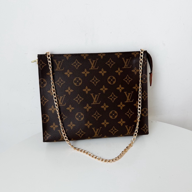 LV老花洗漱包26手拿包盥洗包26x20 99新配件塵袋-1