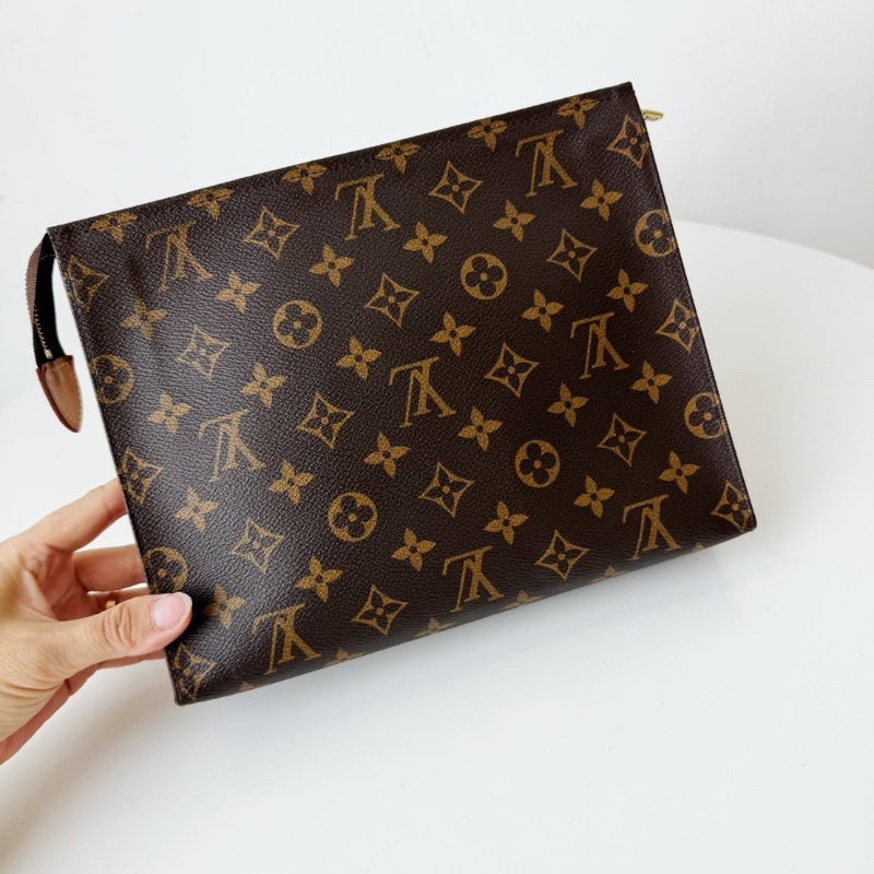 LV老花洗漱包26手拿包盥洗包26x20 99新配件塵袋-9