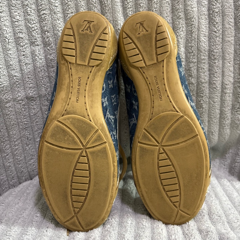 誠可議價 Louis Vuitton 單寧牛仔拼接德訓鞋 休閒鞋-10