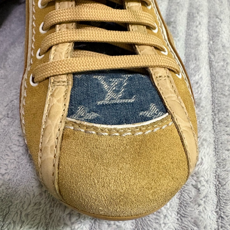 誠可議價 Louis Vuitton 單寧牛仔拼接德訓鞋 休閒鞋-14