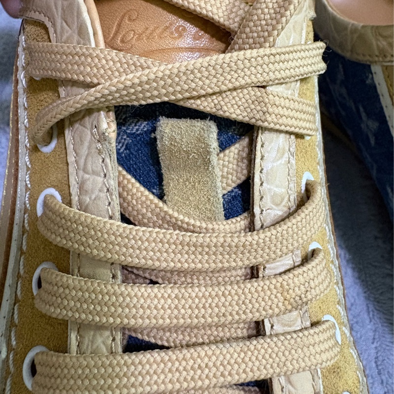 誠可議價 Louis Vuitton 單寧牛仔拼接德訓鞋 休閒鞋-16