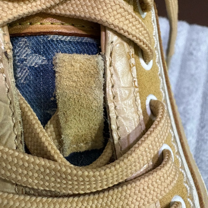 誠可議價 Louis Vuitton 單寧牛仔拼接德訓鞋 休閒鞋-17
