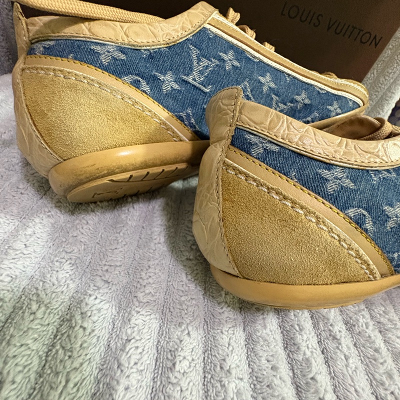 誠可議價 Louis Vuitton 單寧牛仔拼接德訓鞋 休閒鞋-19