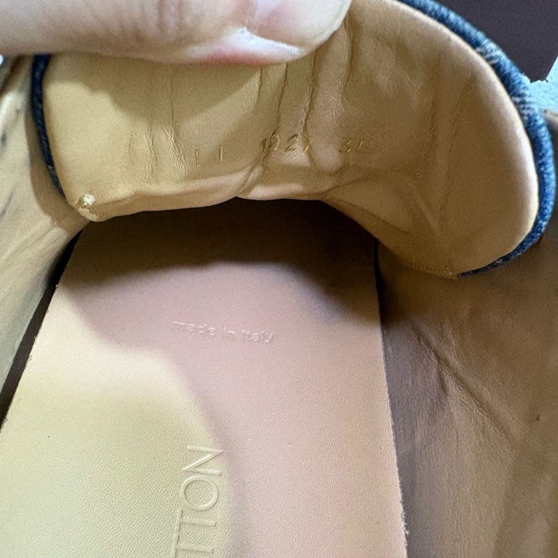 誠可議價 Louis Vuitton 單寧牛仔拼接德訓鞋 休閒鞋-42