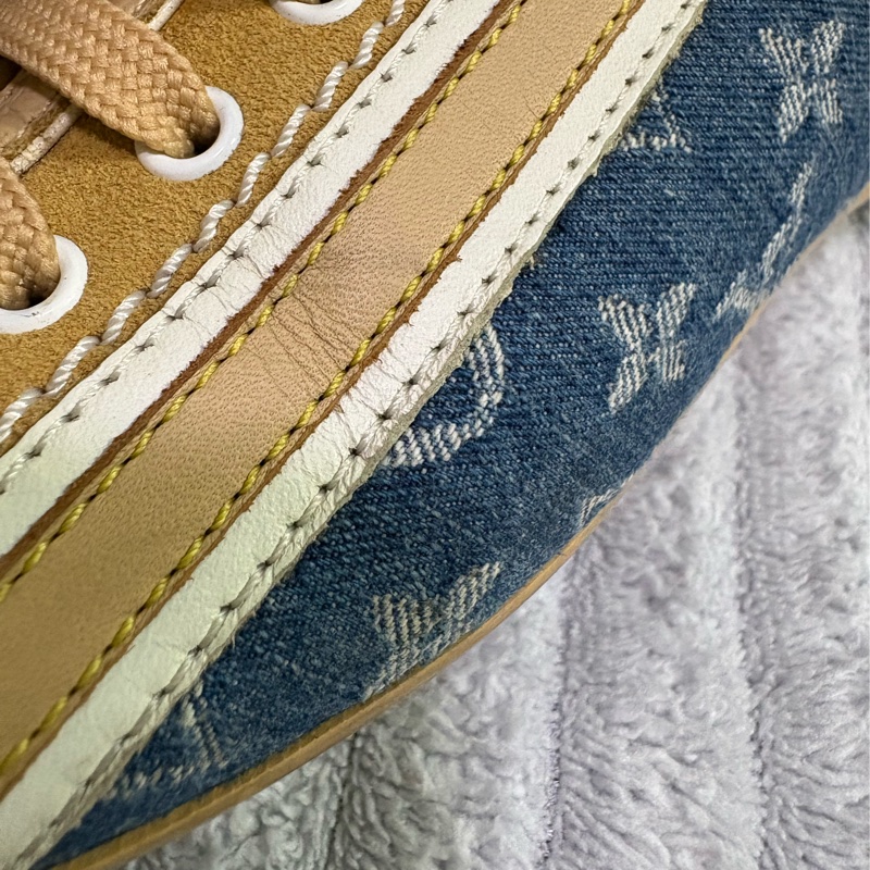 誠可議價 Louis Vuitton 單寧牛仔拼接德訓鞋 休閒鞋-47