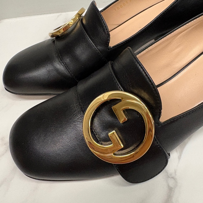 Gucci 超好看粗跟樂福鞋-2