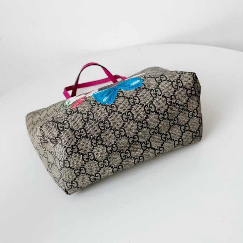 Gucci 絕版小鹿可可愛愛兒童包菜籃子20*20*11 98新配件塵袋-7
