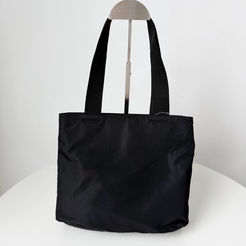 Prada黑色降落傘運動款tote包27x25 98新-6