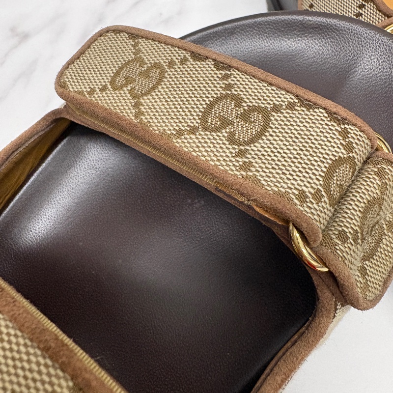 Gucci 百搭老花涼鞋-7