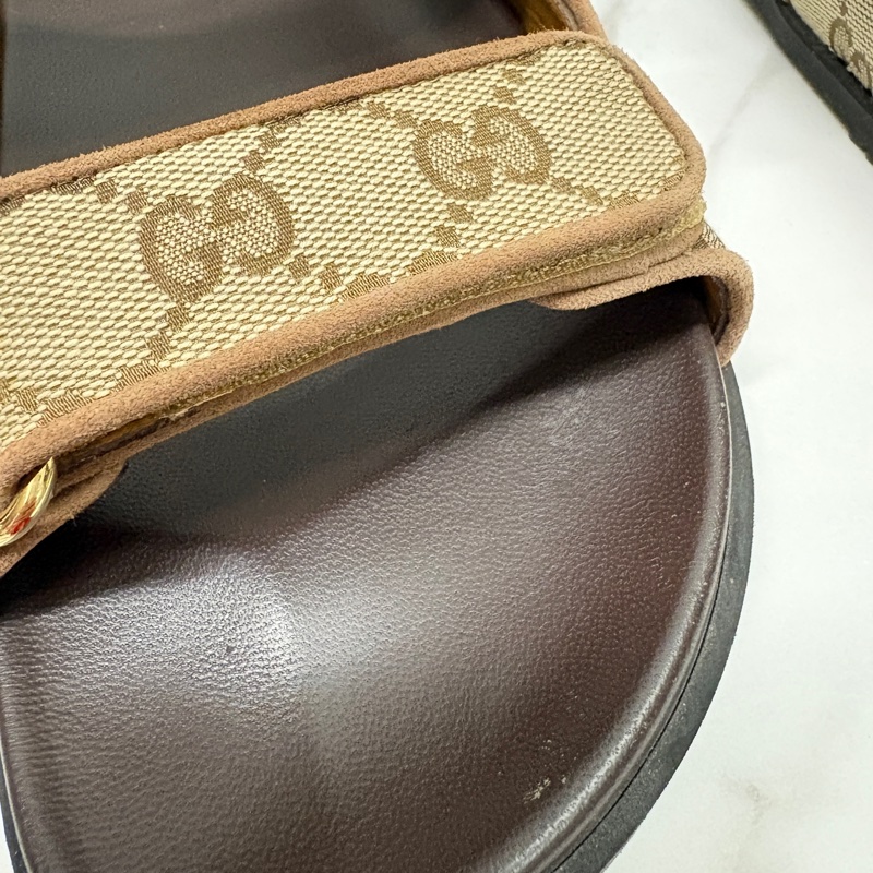 Gucci 百搭老花涼鞋-8