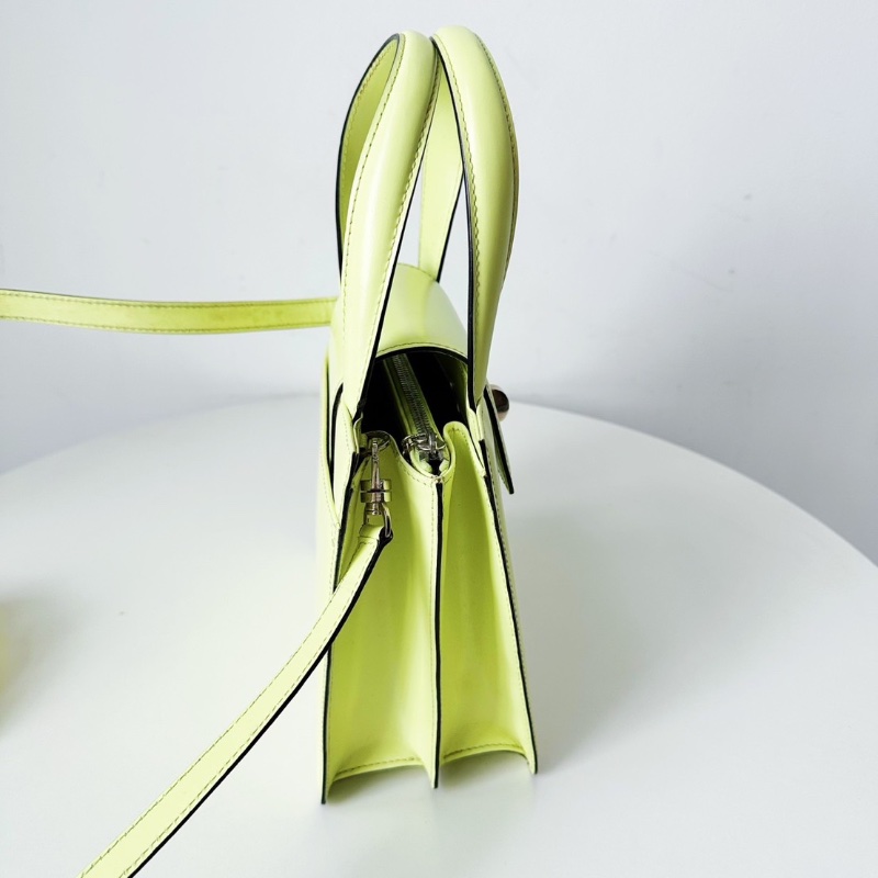 bvlgari蘋果綠風琴包20*19*9 98新配件塵袋-7