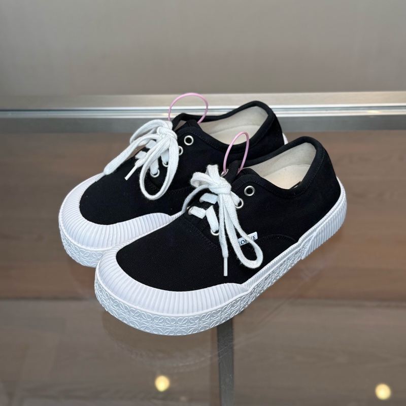 羅意威/LOEWE Terra Vulca 黑白熊貓大頭鞋 37 碼99新-0