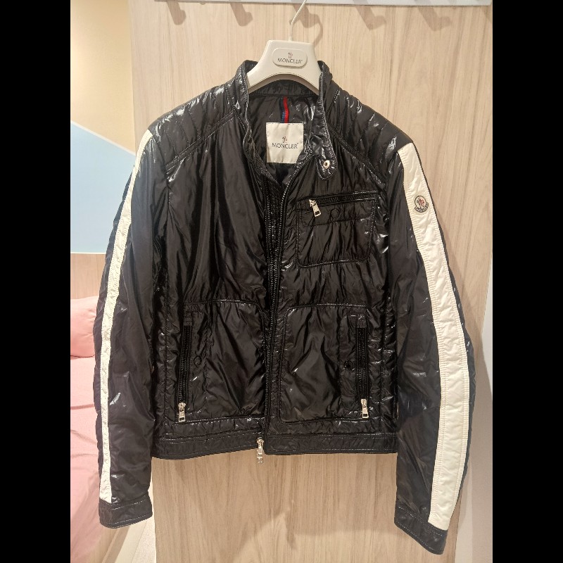 Moncler 羽絨外套#騎士外套#黑色#正品#3號-0