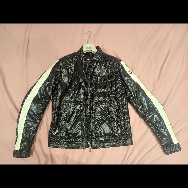 Moncler 羽絨外套#騎士外套#黑色#正品#3號-1