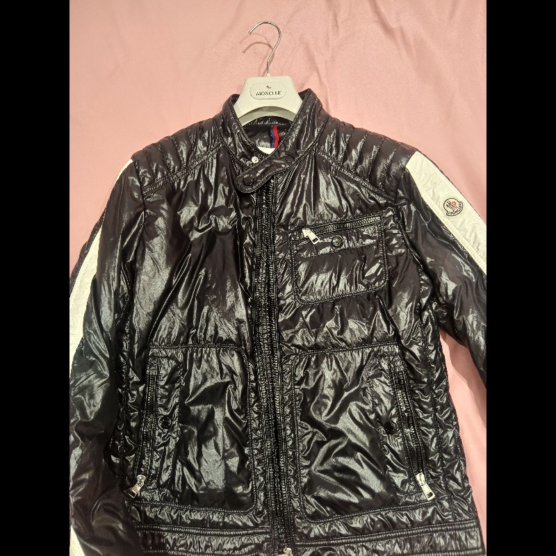 Moncler 羽絨外套#騎士外套#黑色#正品#3號-3