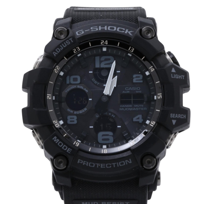卡西歐 G-SHOCK Master of G Land Mudmaster GWG1001AJF 男士腕錶，黑色樹脂/不鏽鋼-0