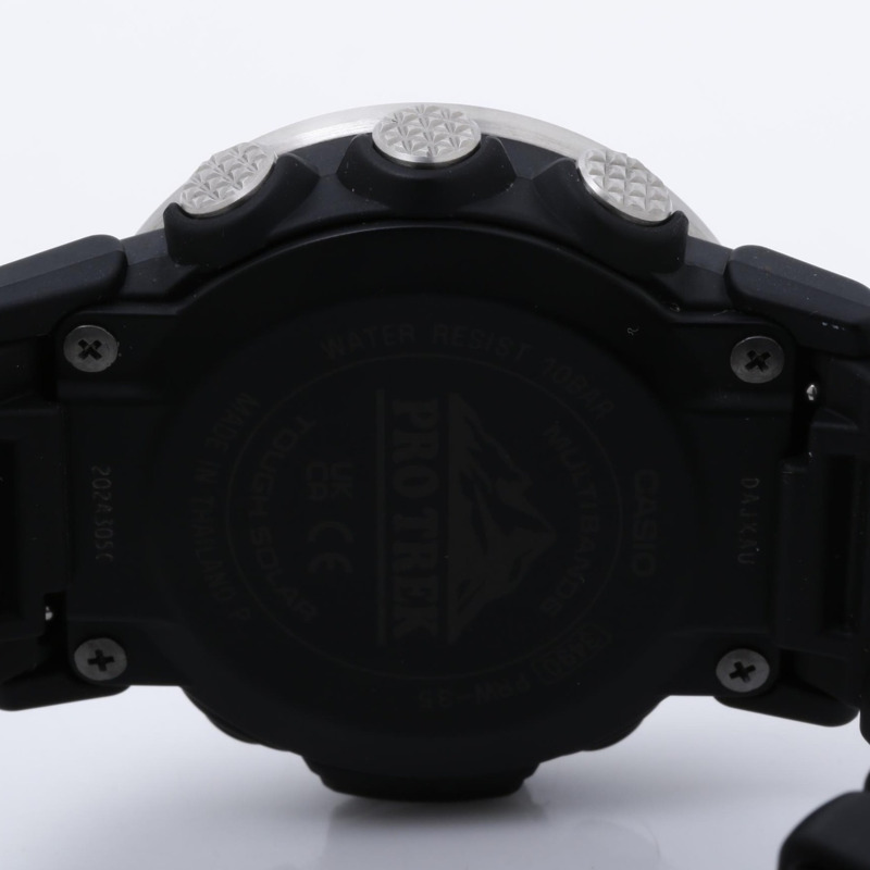 卡西歐 Pro Trek Climber 系列 PRW351AJF 男士數位手錶,黑色樹脂(生物質)/不鏽鋼-3