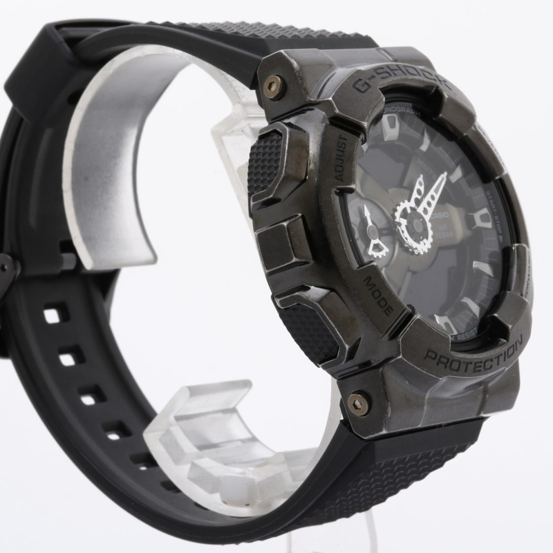 卡西歐 G-SHOCK 指針/數位雙顯 110 系列 GM110VB1AJR 男士手錶，黑色樹脂/不鏽鋼-2