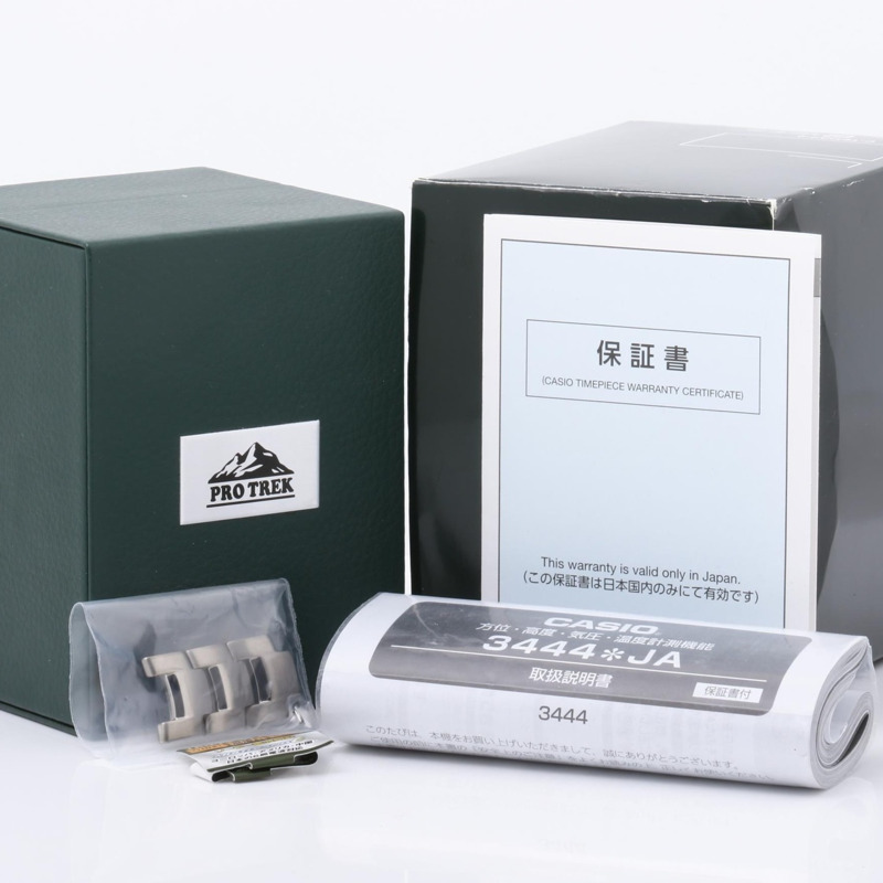 卡西歐 Pro Trek 三重感應器系列 PRW3100T7JF 男士數位手錶，銀色、不鏽鋼和鈦金屬材質可選-7