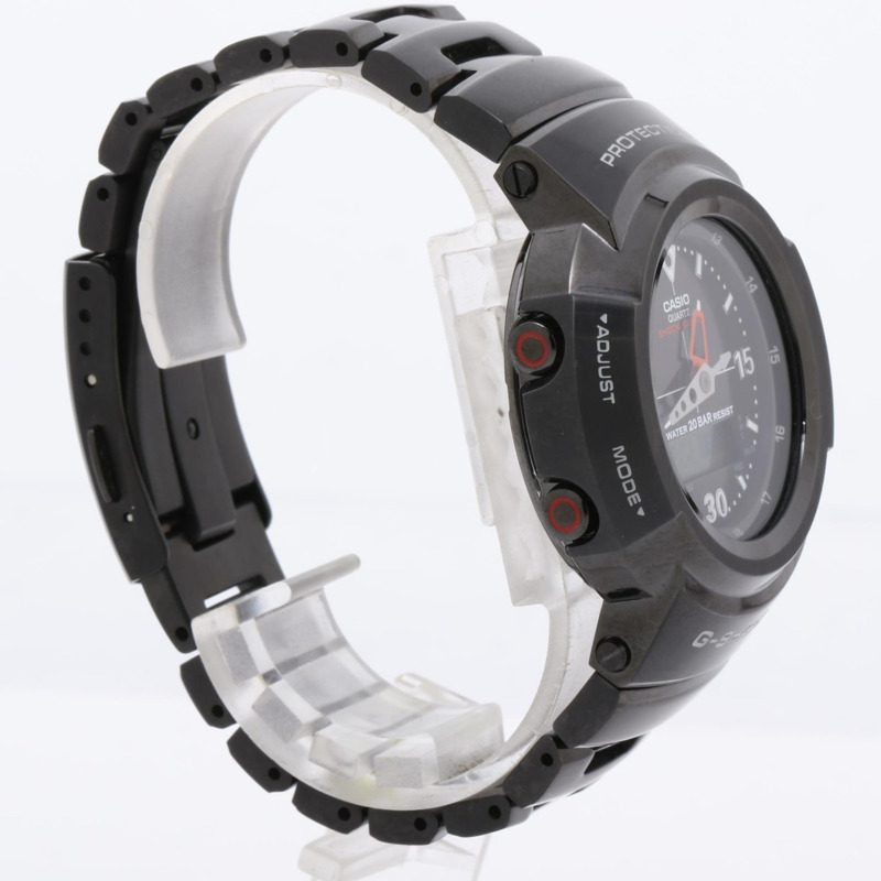 卡西歐 G-SHOCK 全金屬 AW500 系列 AWM5001AJF 黑色不鏽鋼男士手錶-3