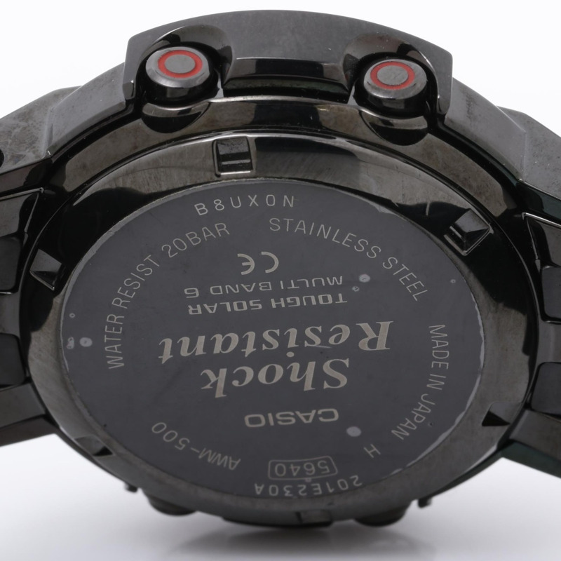 卡西歐 G-SHOCK 全金屬 AW500 系列 AWM5001AJF 黑色不鏽鋼男士手錶-4