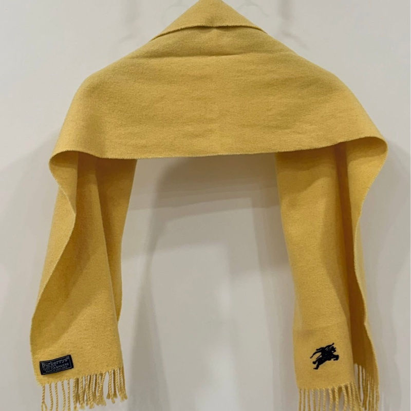 BURBERRY 倫敦 羊絨100%圍巾-5