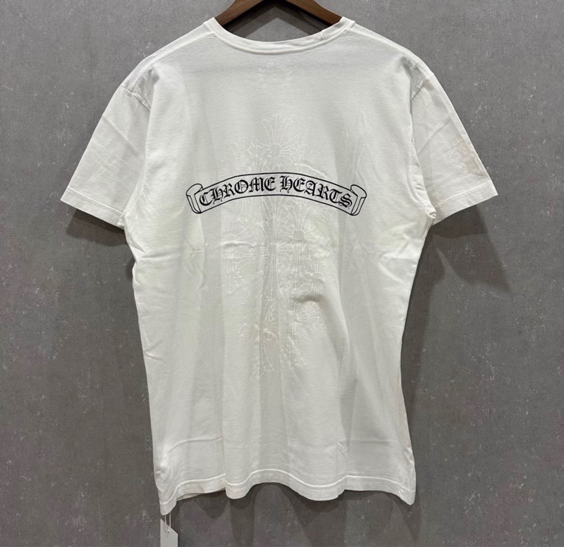 【97新 ✨ 全網最低價！】Chrome Hearts T Shirt S碼 白色 男女同款（下單前先詢問庫存❗️）-1