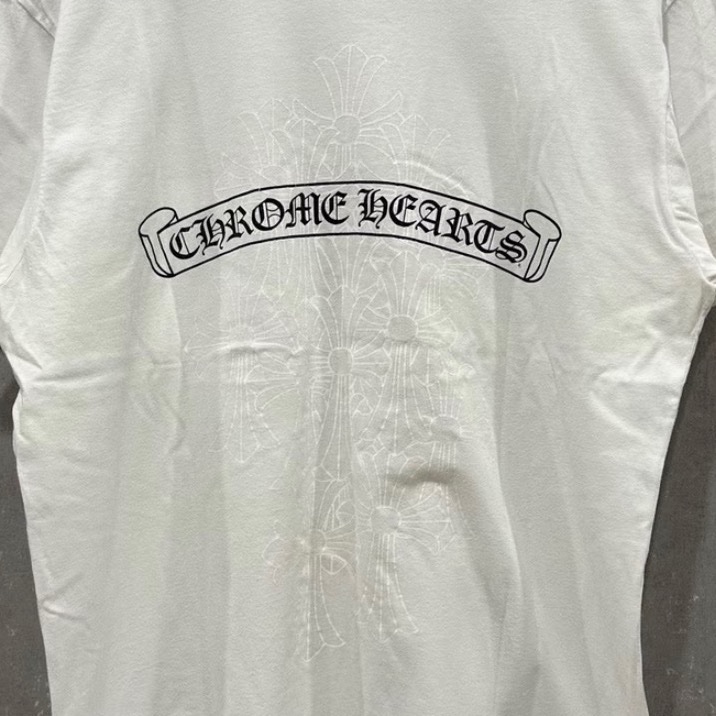 【97新 ✨ 全網最低價！】Chrome Hearts T Shirt S碼 白色 男女同款（下單前先詢問庫存❗️）-3
