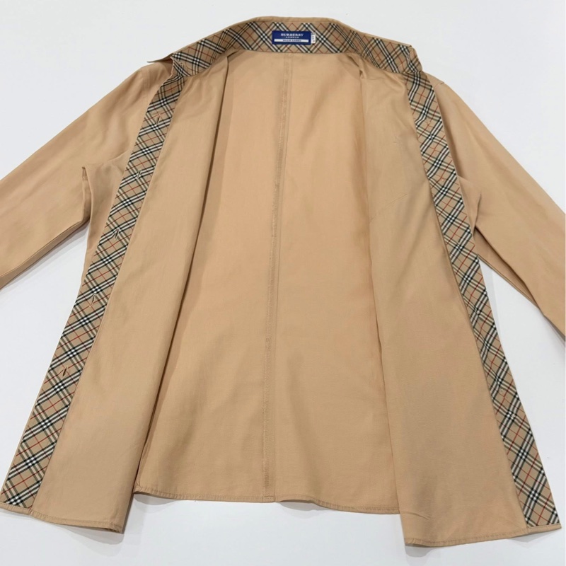 BURBERRY 藍標 經典格紋領口袋戰馬襯衫-7