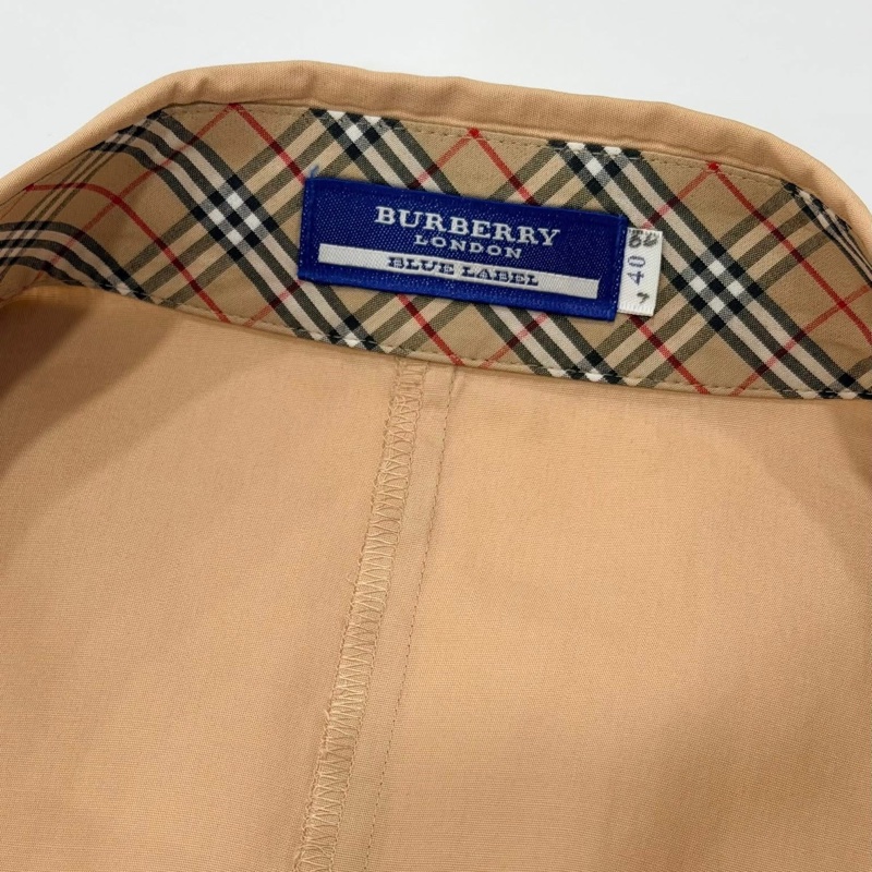 BURBERRY 藍標 經典格紋領口袋戰馬襯衫-8