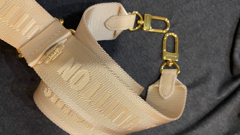 LV牛皮米白大LOGO壓紋/兩用包-5