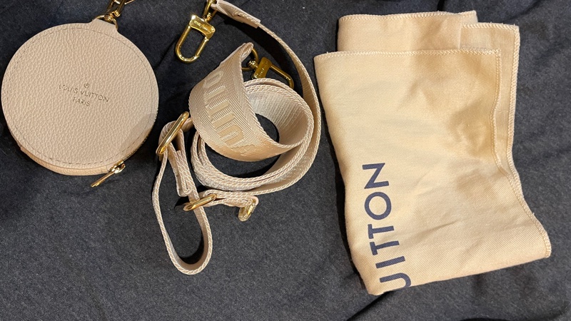 LV牛皮米白大LOGO壓紋/兩用包-19