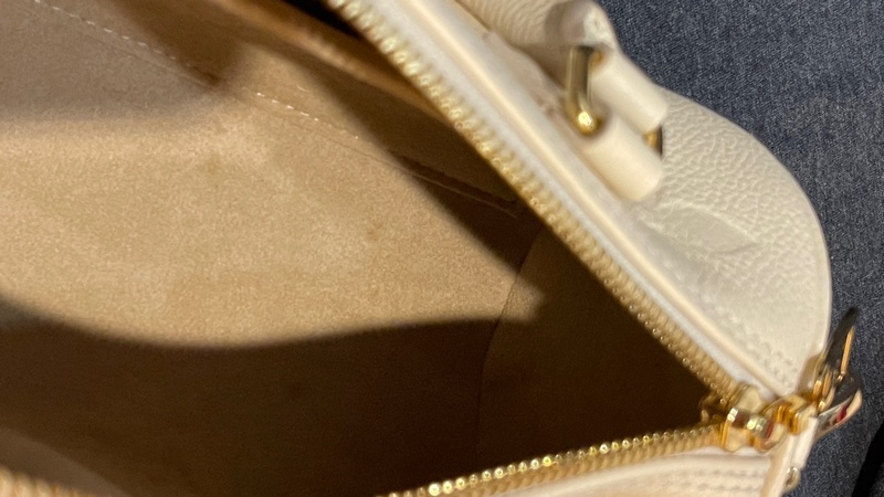 LV牛皮米白大LOGO壓紋/兩用包-20