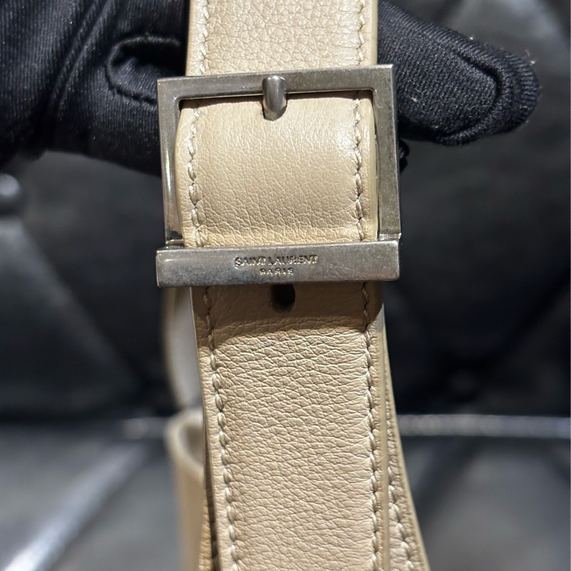 YSL Saint Laurent LE 5 À 7 Hobo 小號 海鹽色 全新-13