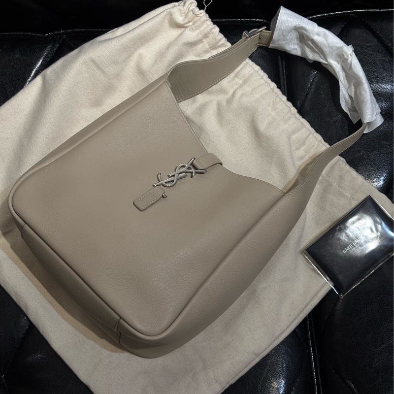 特價 YSL Saint Laurent LE 5 À 7 Hobo 小號 海鹽色 全新-0