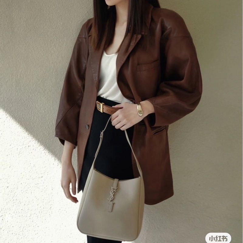 特價 YSL Saint Laurent LE 5 À 7 Hobo 小號 海鹽色 全新-5