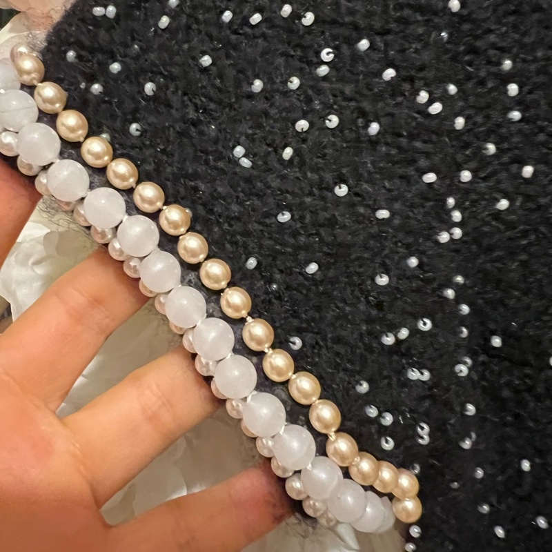 Chanel高定絕版手工釘珠羊絨連衣裙34碼-2